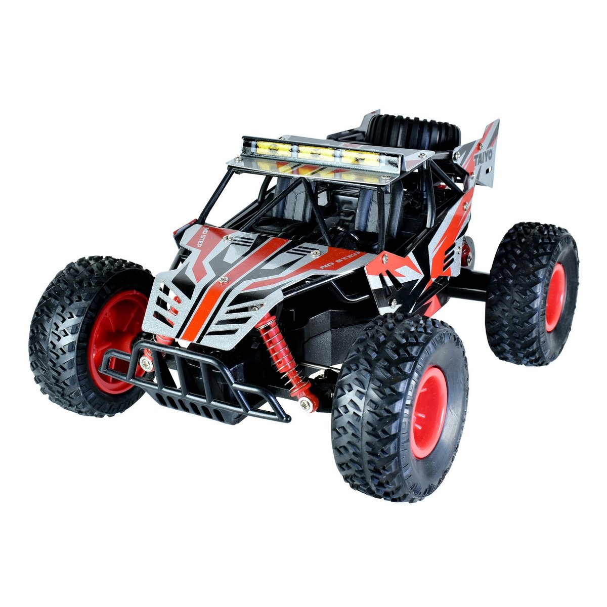 Buggy Radio Controlado Metal Racer Escala 1:18 Con Bateria Litio Taiyo Rojo - Negro