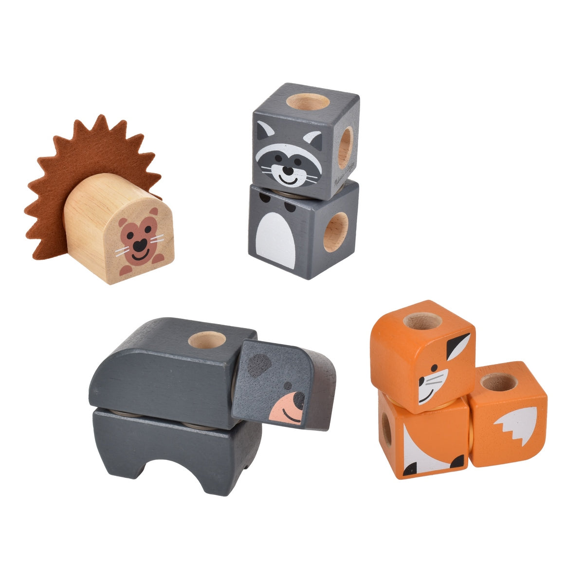 Set De Bloques Animales Del Bosque  Melissa And Doug