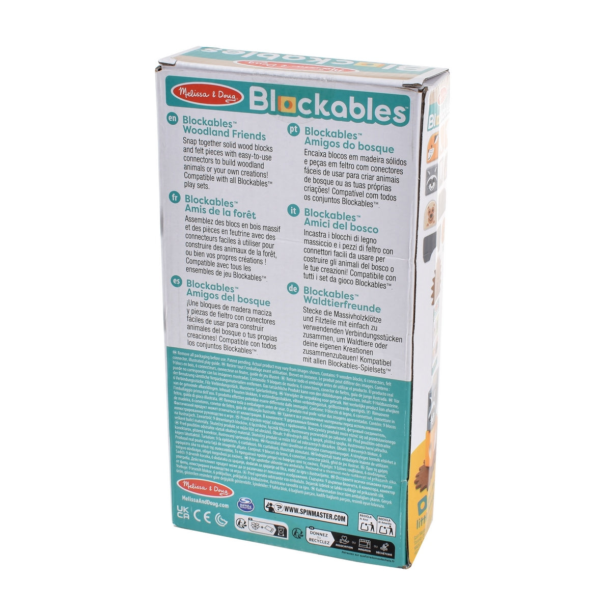 Set De Bloques Animales Del Bosque  Melissa And Doug