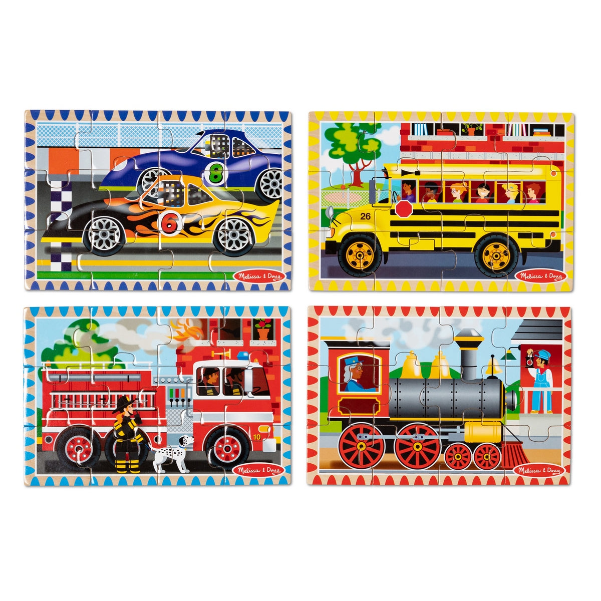 Puzzle De Vehiculo En Caja Melissa And Doug