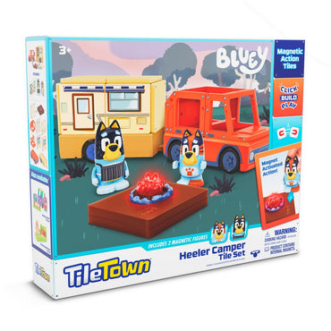 Bloques Construccion Magneticos Bluey Camper Tile Town