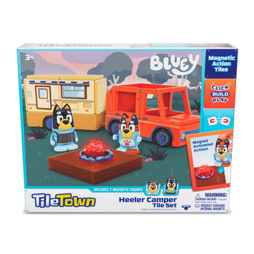 Bloques Construccion Magneticos Bluey Camper Tile Town