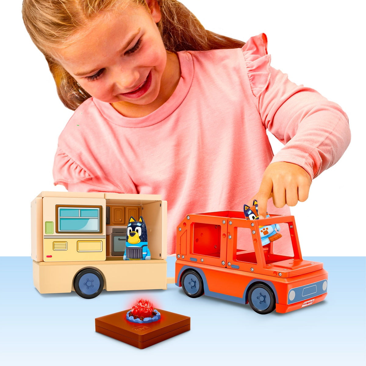 Bloques Construccion Magneticos Bluey Camper Tile Town