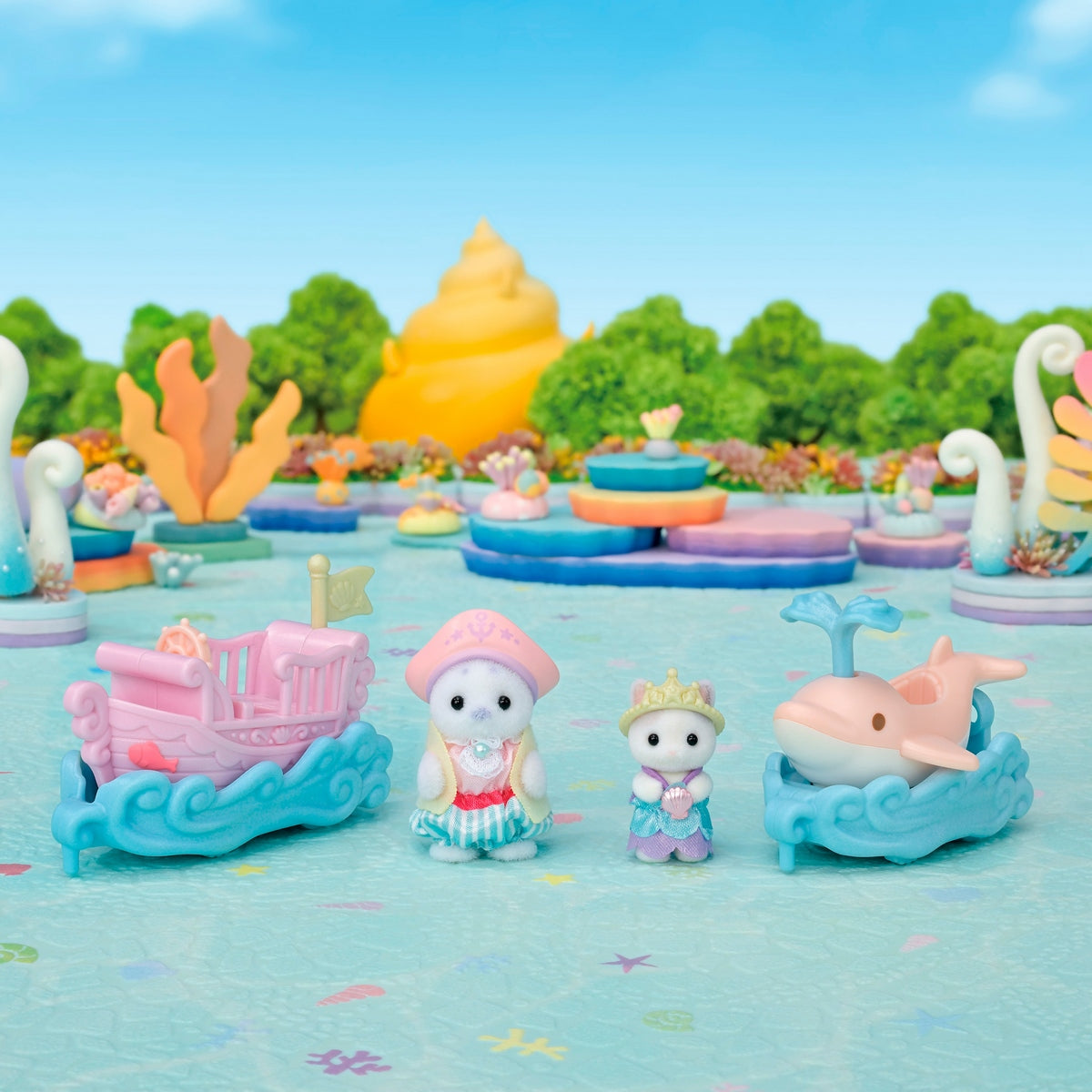 Puff Y Cara Surcan Las Olas Sylvanian Families