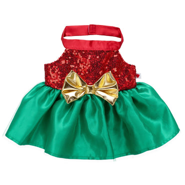 Vestido Satín Navidad 25 Build-A-Bear
