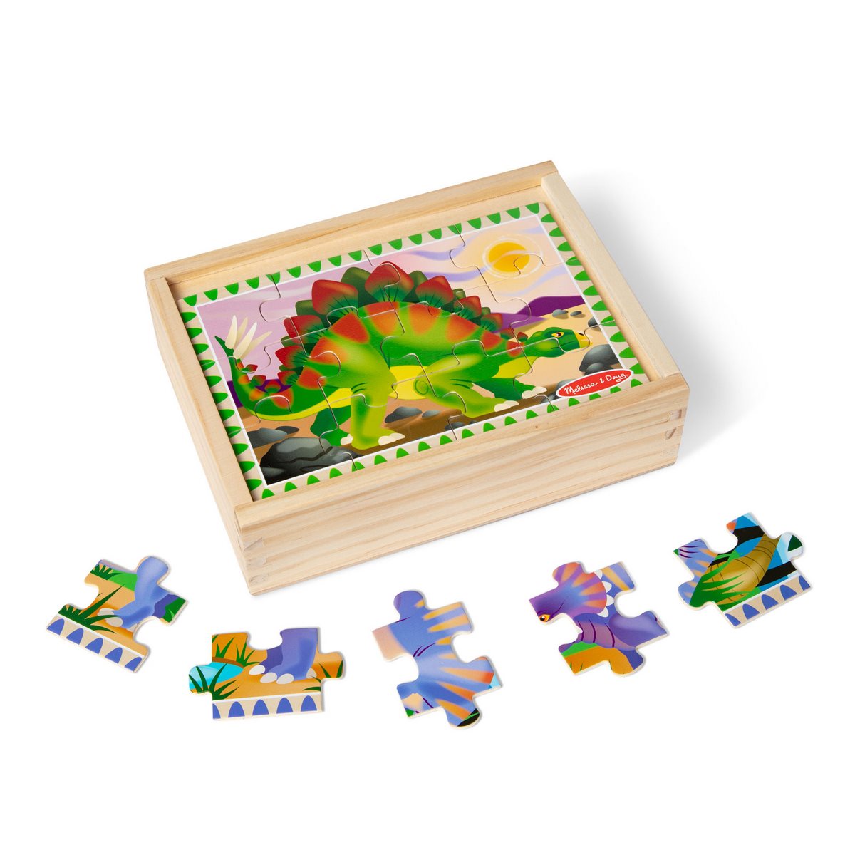 Puzzles De Dinosaurio En Caja Melissa And Doug
