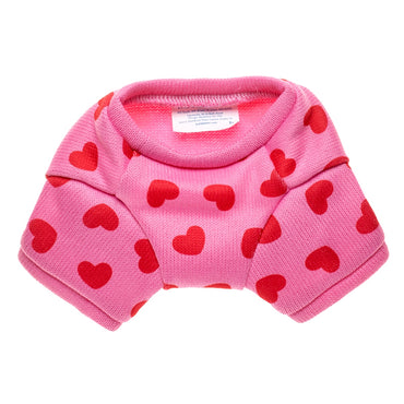Poleron Rosa Corazones Pp Build-a-Bear