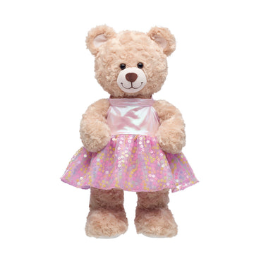 Vestido Flores Lentejuela Build-a-bear