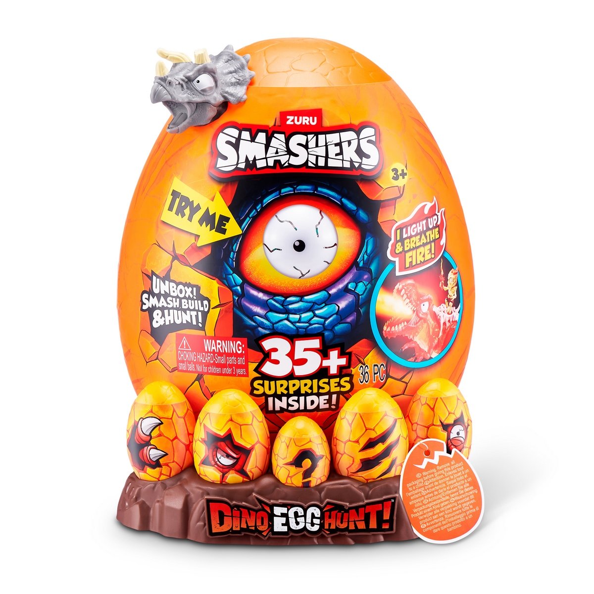 Huevo Smashers Caceria Dino - Gris