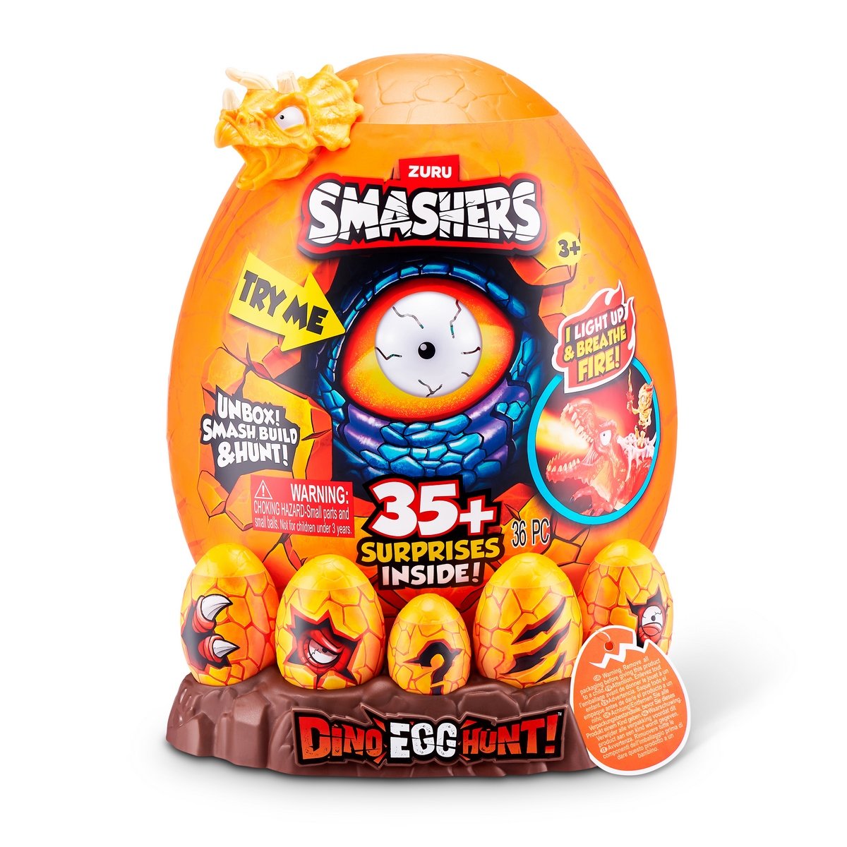Huevo Smashers Caceria Dino - Naranjo