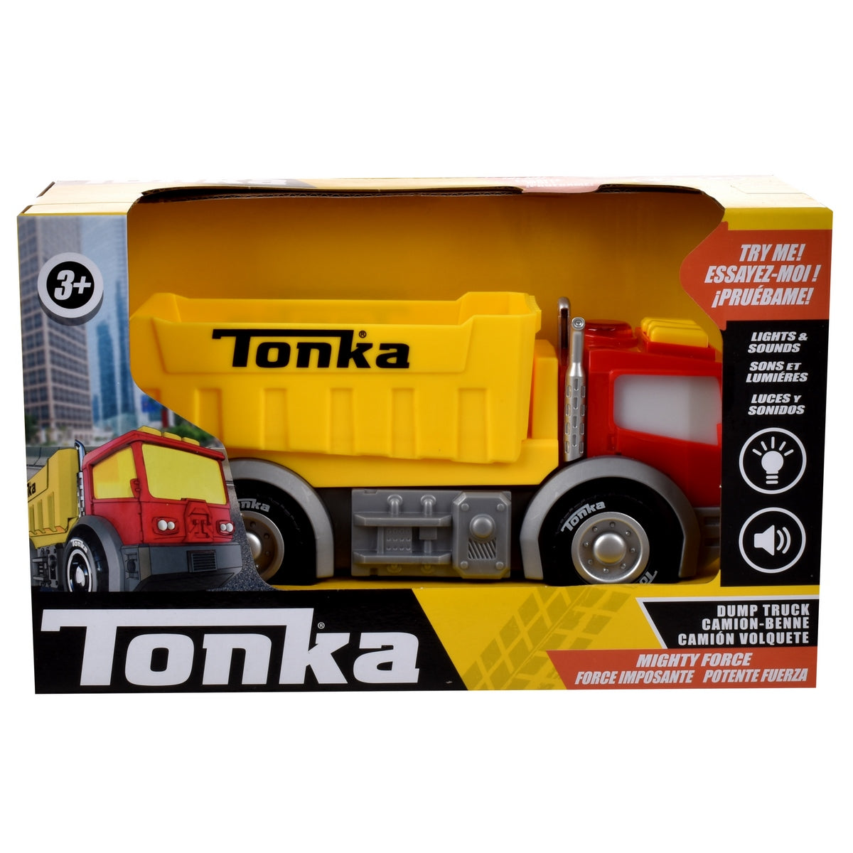 Vehiculo Tonka 18 Cms Con Luces Y Sonidos - Camion Volquete