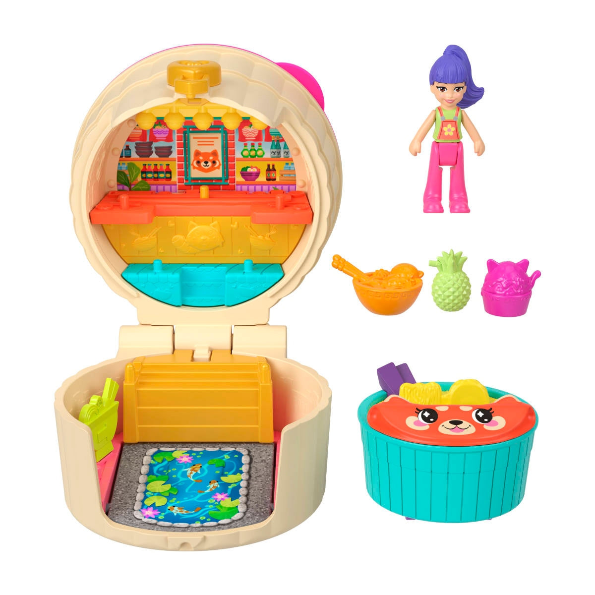 Polly Pocket  Set De Juego Compacto Reveal Comidita Rápida