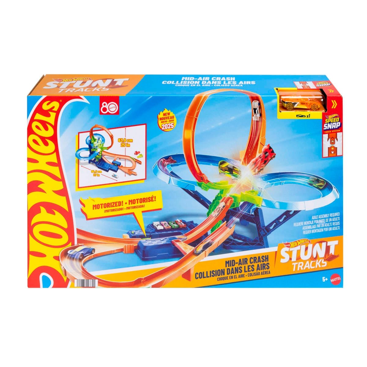 Hot Wheels Stunt Tracks Pista De Juguete Multi-Choque Aéreo