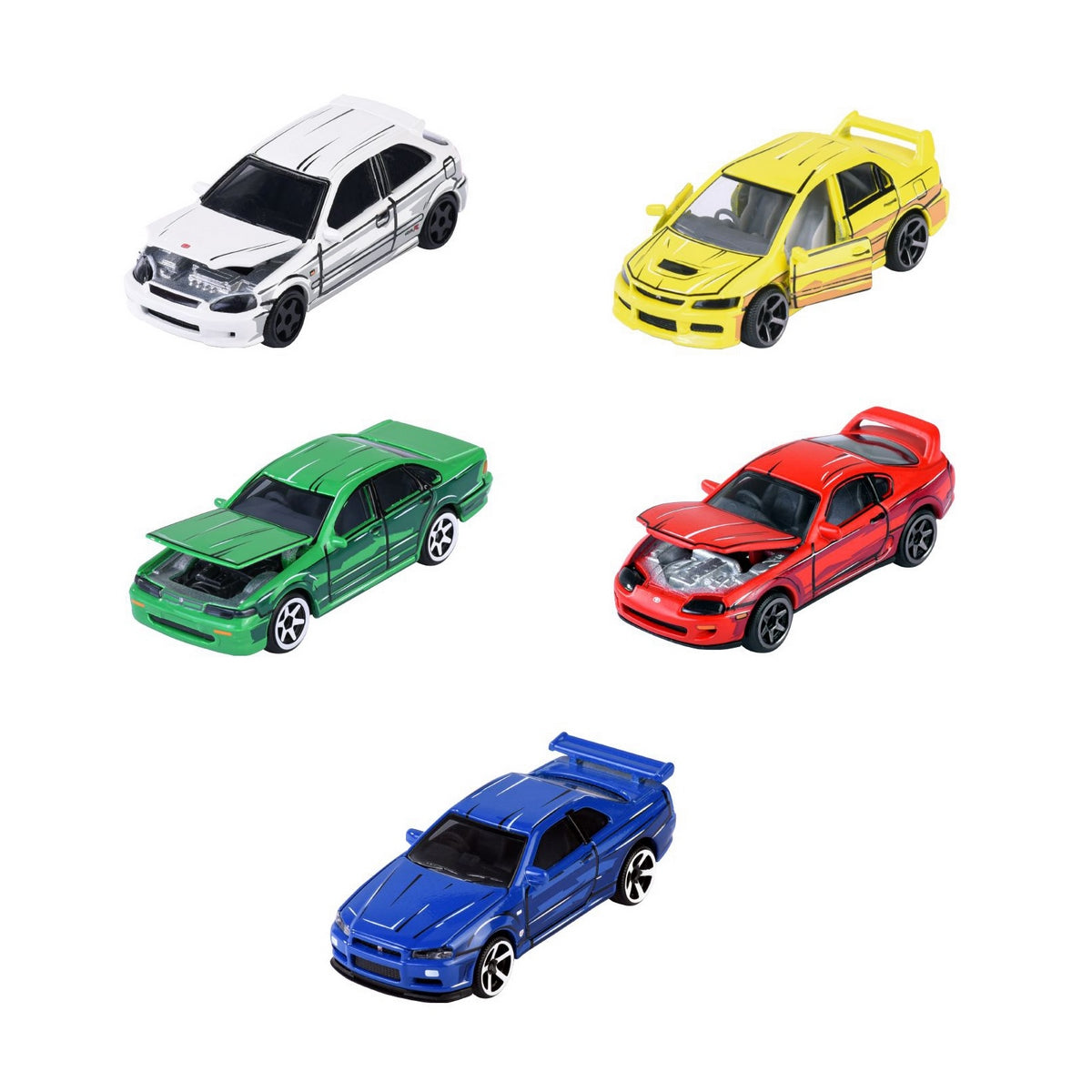 Majorette Japan Series Pack de 5 Vehículos Japoneses