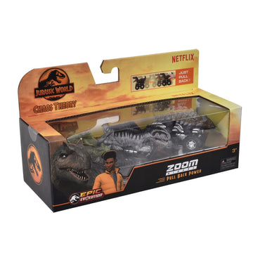 Pack 3 Dinosaurios Vehiculo Pullback Jurassic - Triceratops, Gigantosaurus Y Ankylosaurus