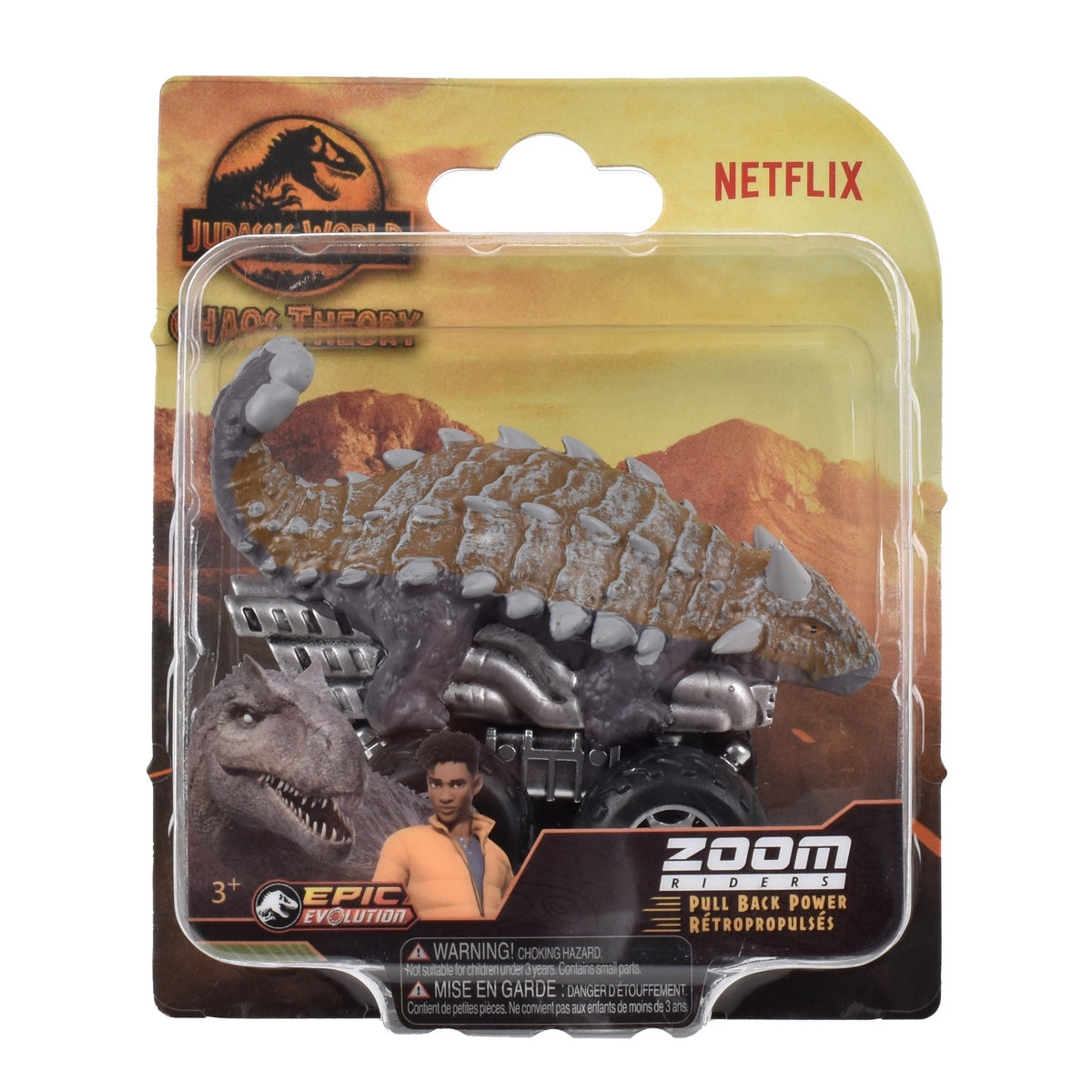Dinosaurio Vehiculo Pullback Jurassic World - Ankylosaurus