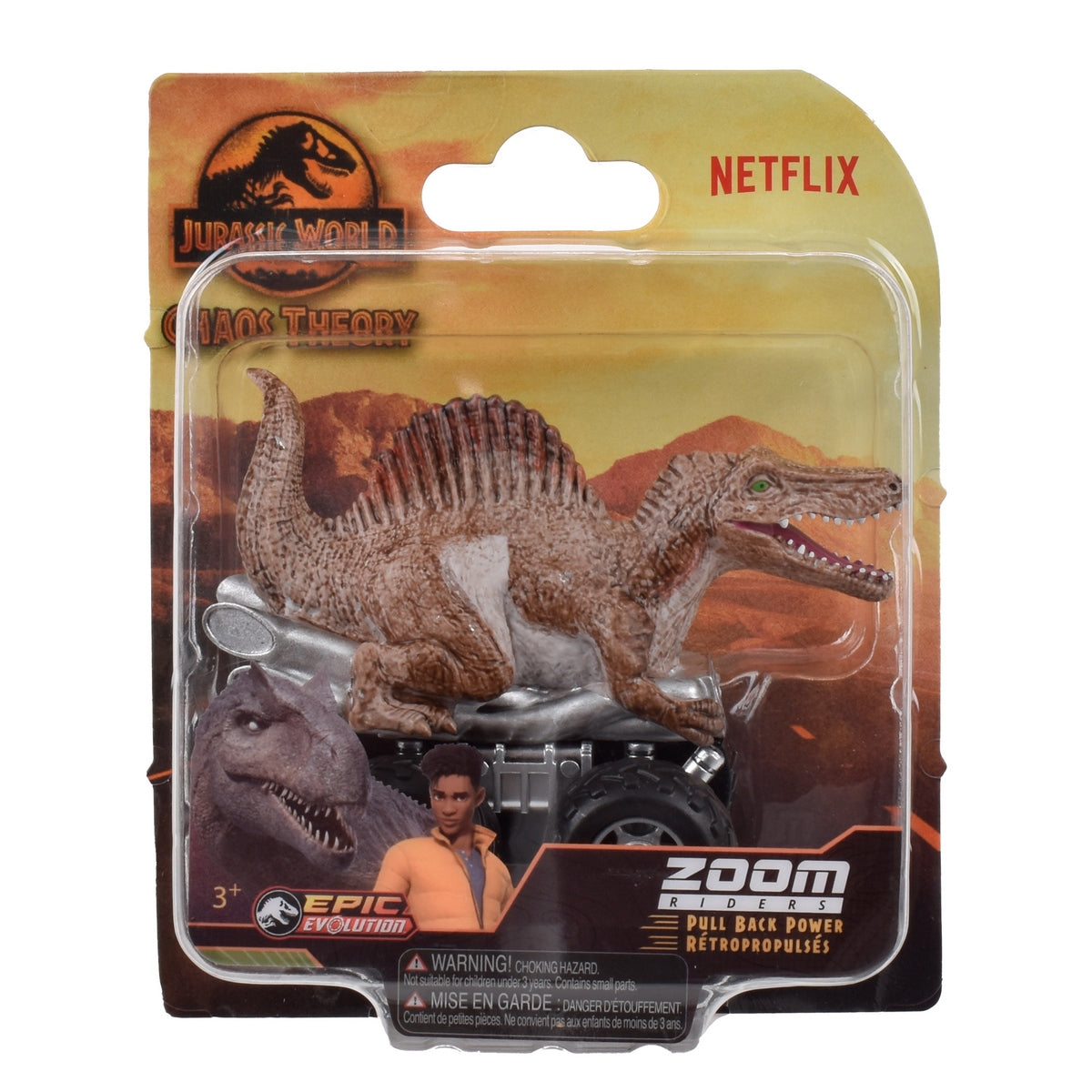 Dinosaurio Vehiculo Pullback Jurassic World - Spinosaurus