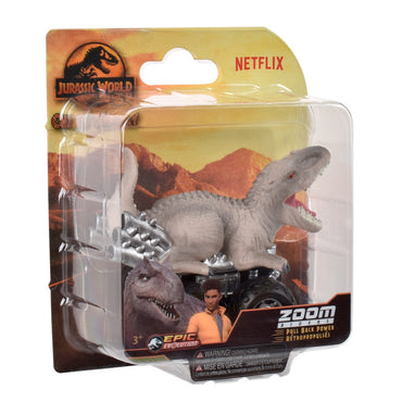 Dinosaurio Vehiculo Pullback Jurassic World - Indominus Rex