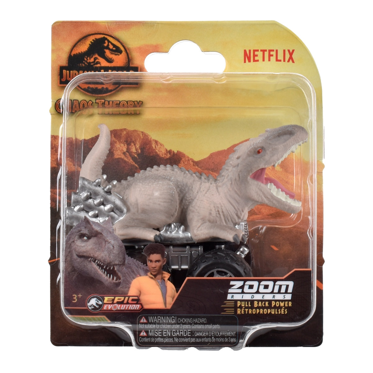 Dinosaurio Vehiculo Pullback Jurassic World - Indominus Rex