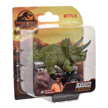 Dinosaurio Vehiculo Pullback Jurassic World - Triceratops