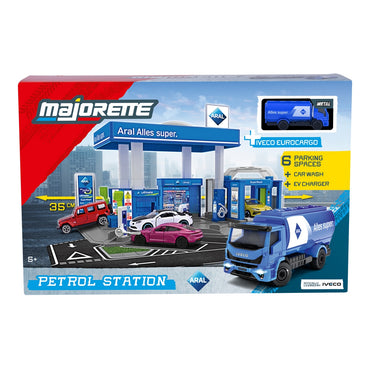 Majorette Petrol Station Aral + 1 Vehiculo
