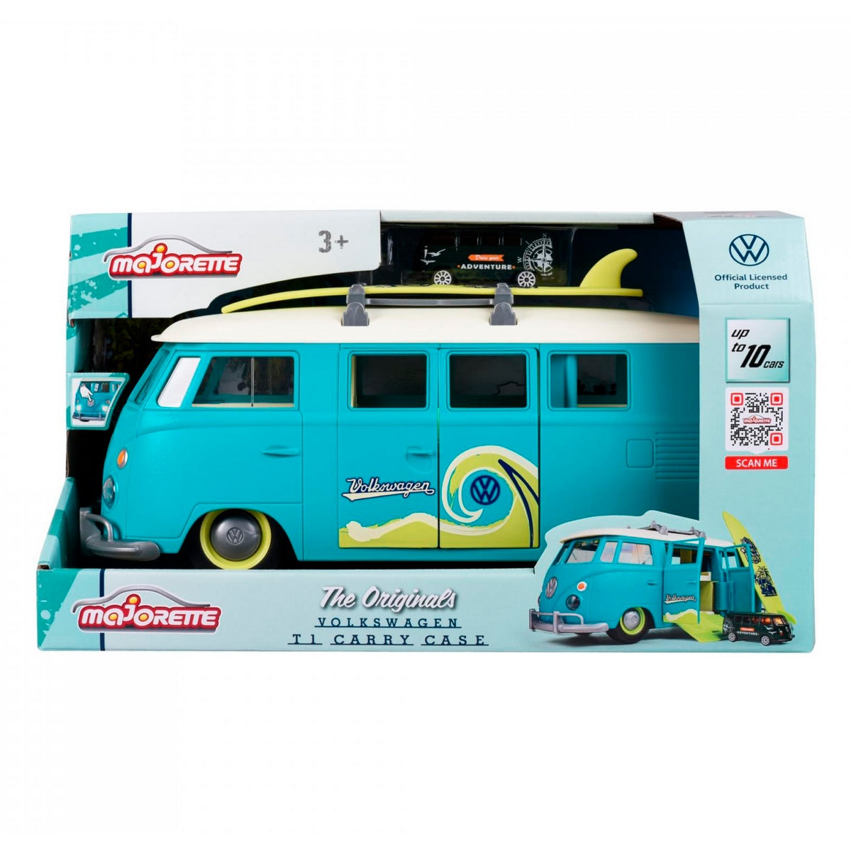 Majorette VW The Originals T1 Maleta + 1 Vehículo Clásico