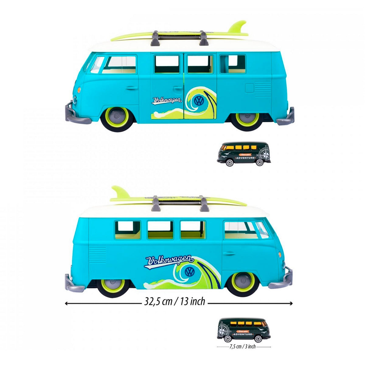 Majorette VW The Originals T1 Maleta + 1 Vehículo Clásico