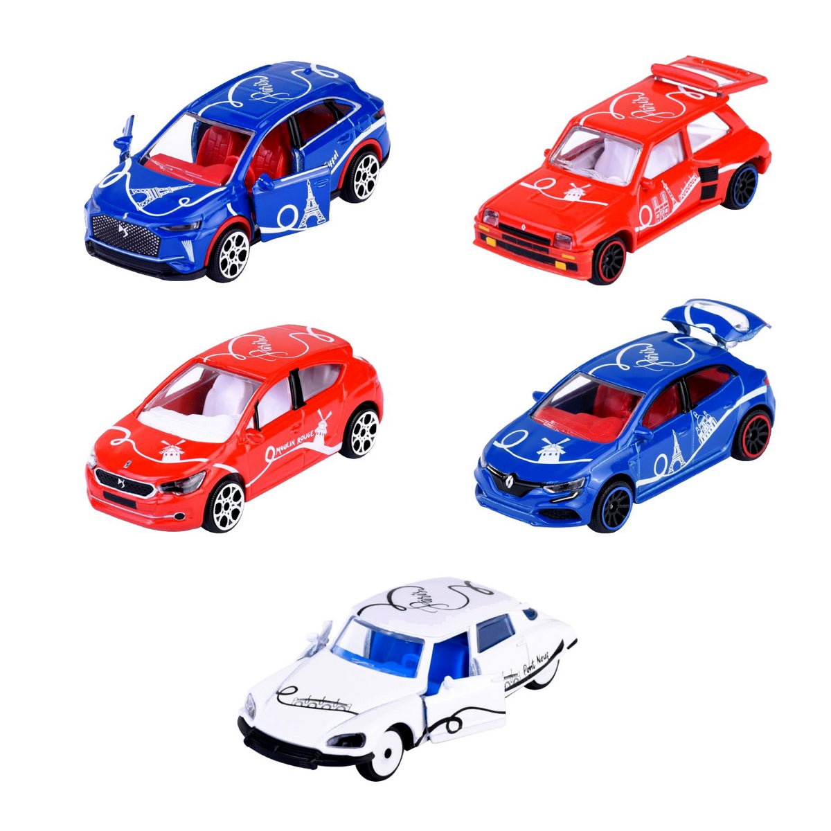 Majorette French Touch Pack de 5 Vehículos Coleccionables