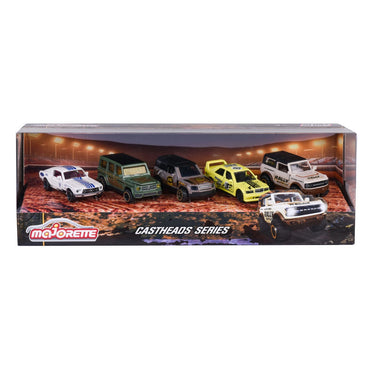 Majorette CastHeads Pack de 5 Vehículos Pista de Carreras