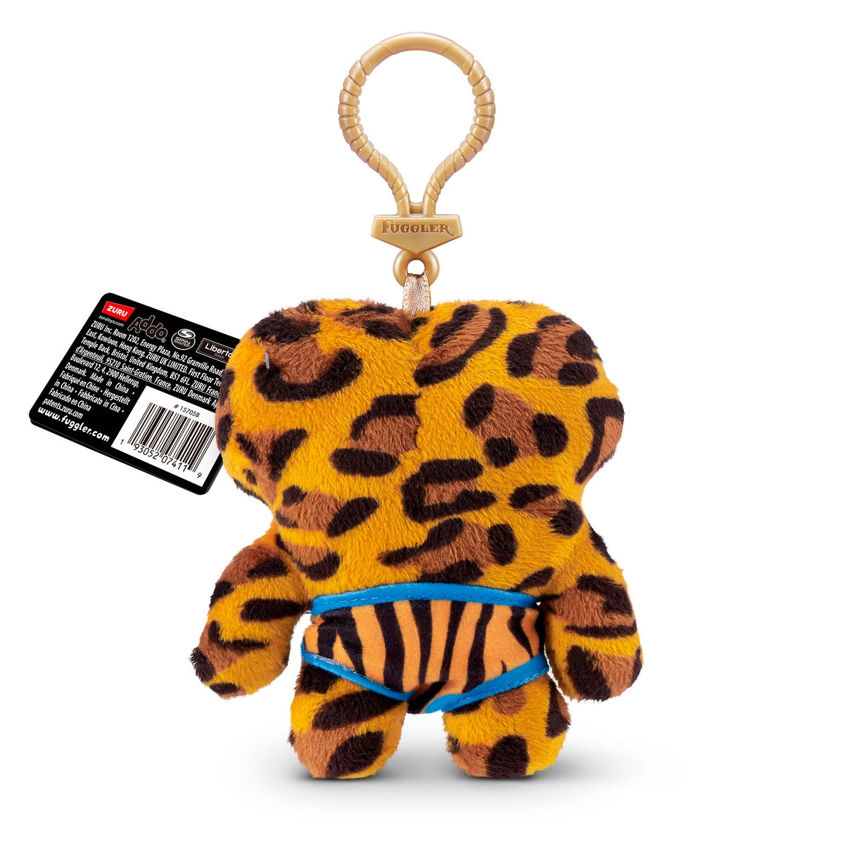 Peluche Llavero Fugglers De 13 Cms De Zuru - Leopardo