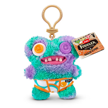 Peluche Llavero Fugglers De 13 Cms De Zuru - Verde Y Morado