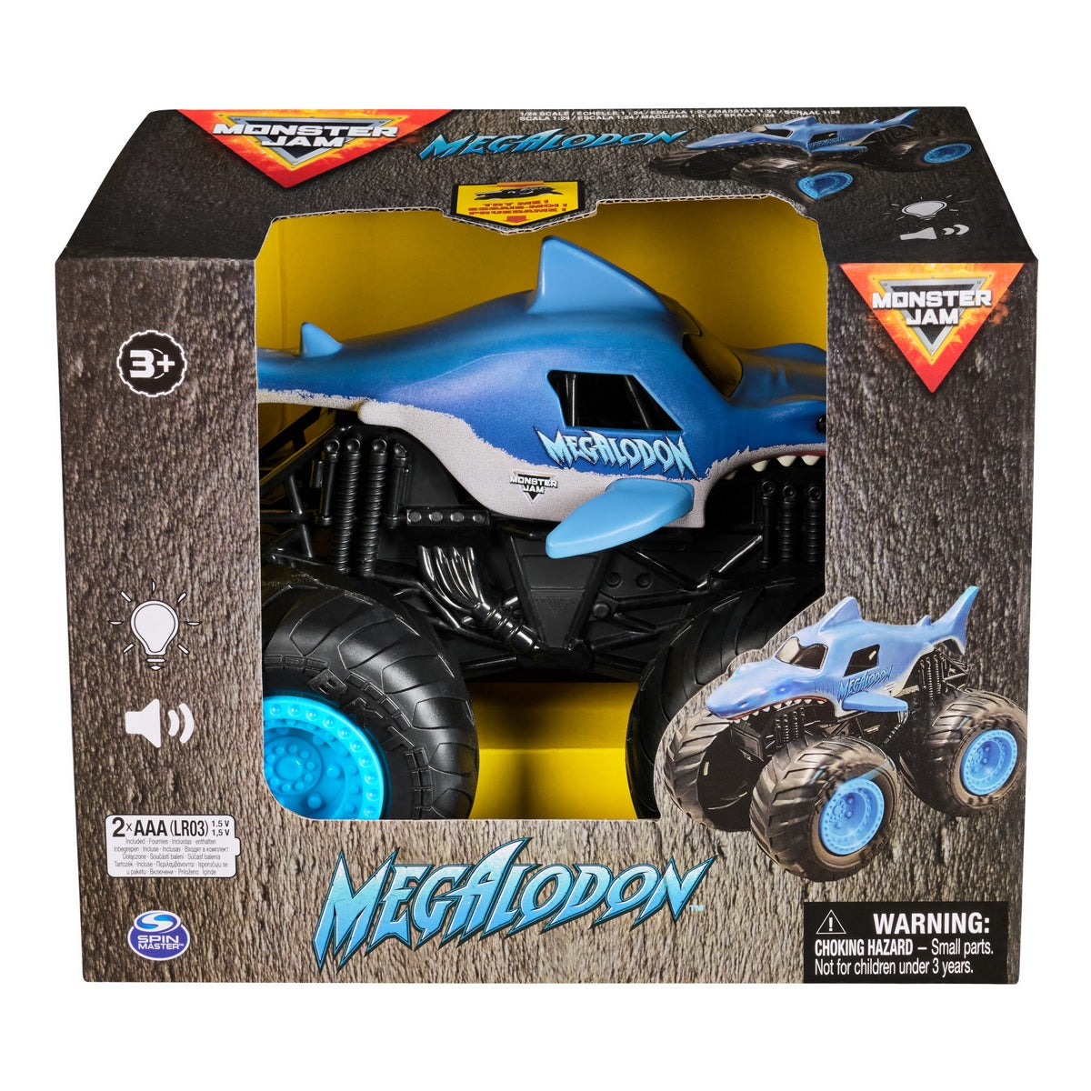 Monster Jam Auto C/Luz Y Sonido - Megalodon