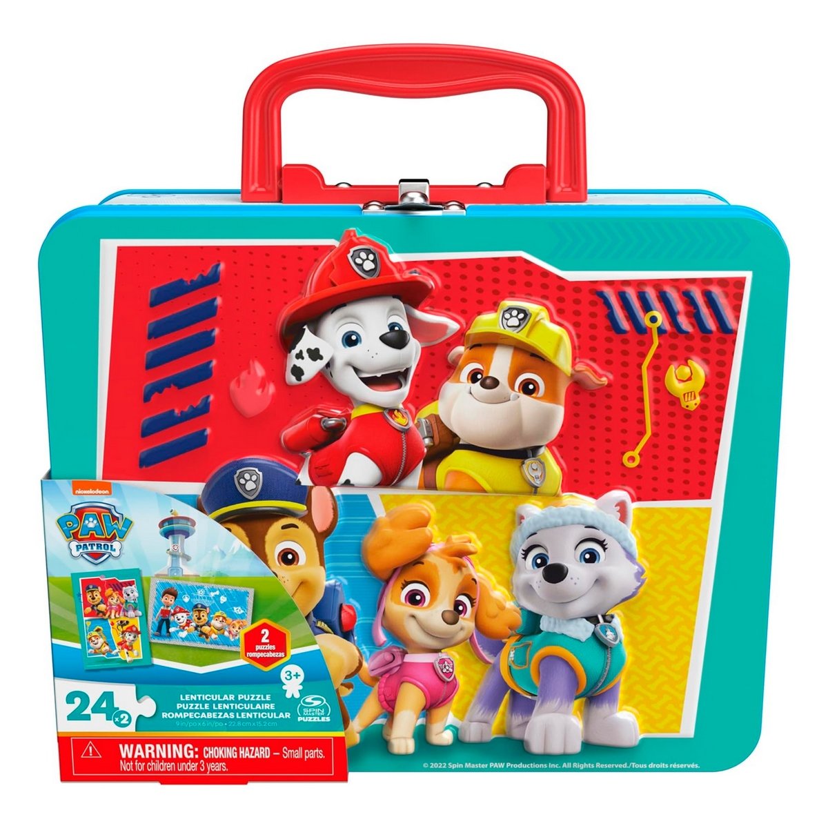 Paw Patrol 2 Puzzles Lenticulares En Lonchera