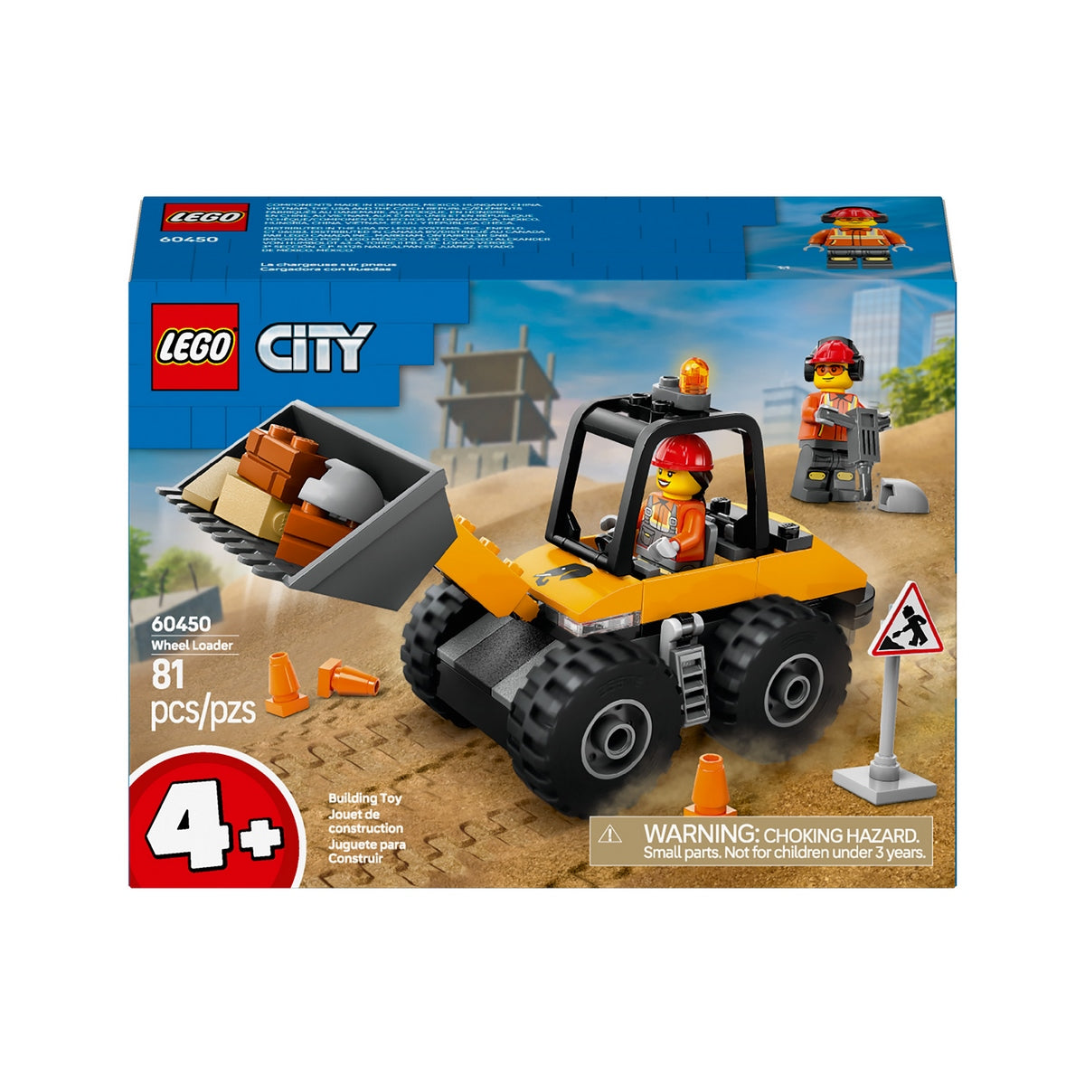 Cargadora Con Ruedas Amarilla Lego City