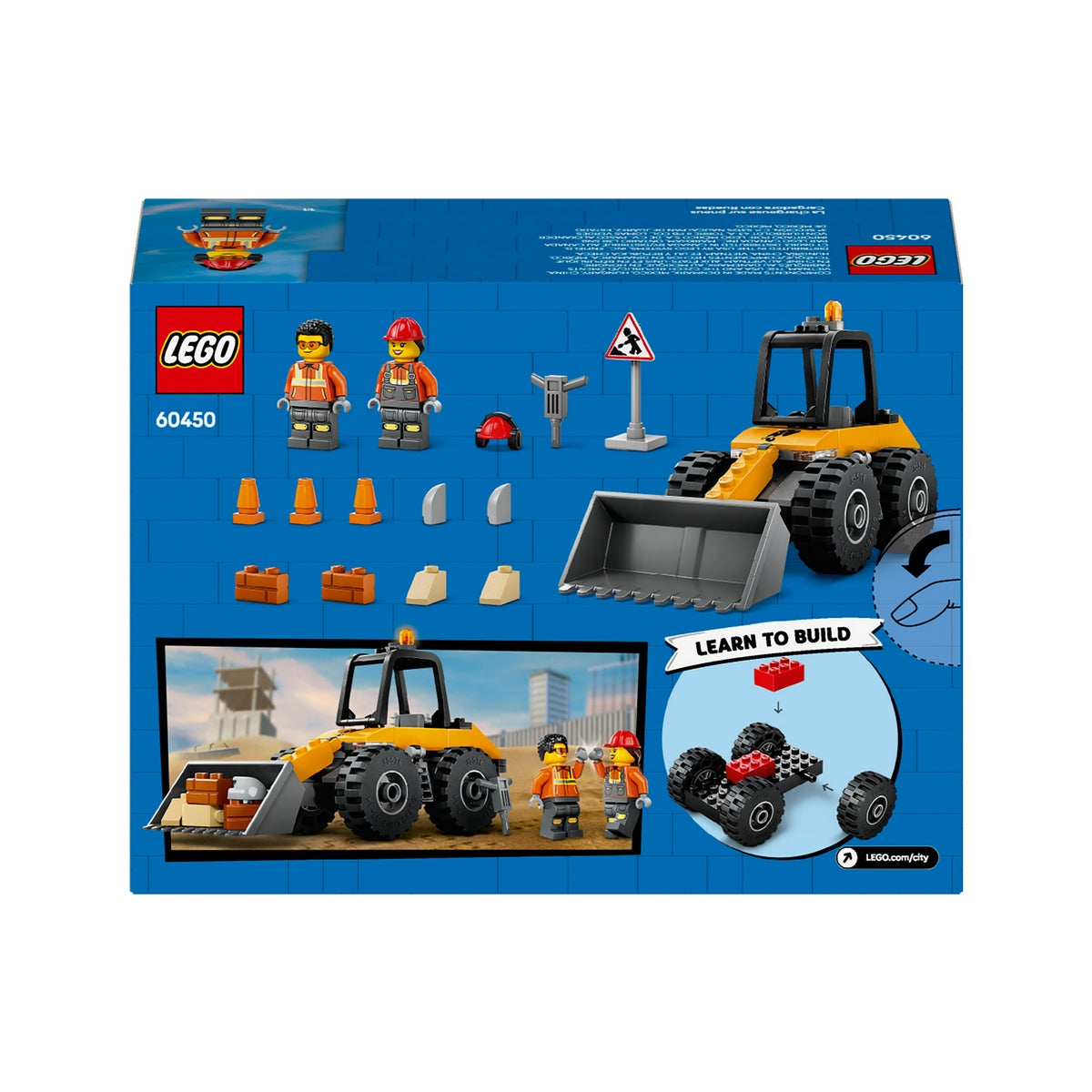 Cargadora Con Ruedas Amarilla Lego City