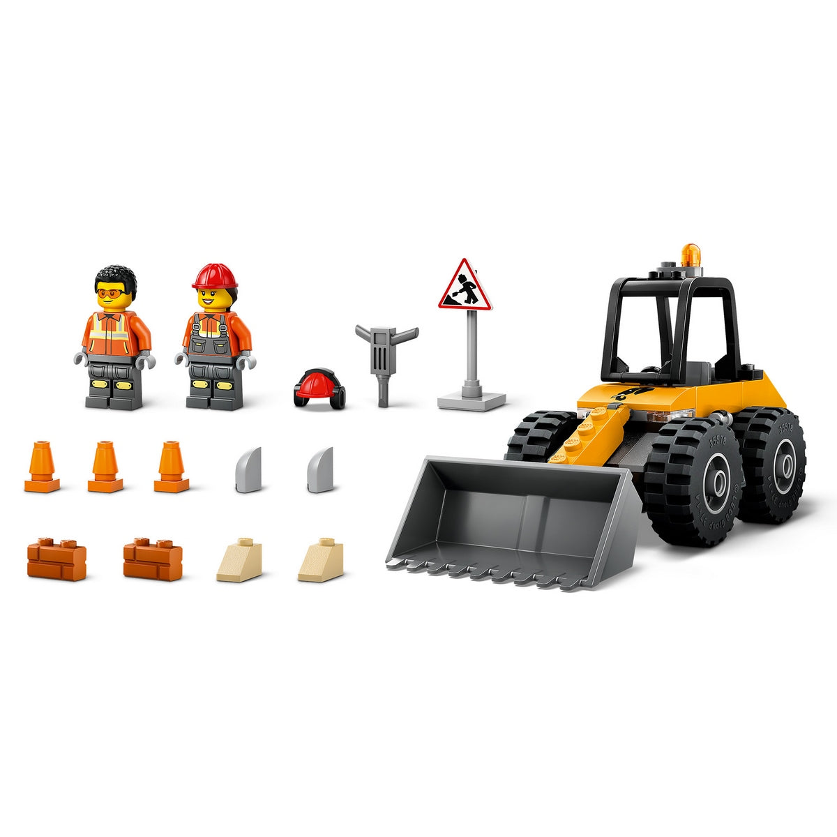 Cargadora Con Ruedas Amarilla Lego City