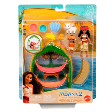 Moana 2 Set Hogar De Moana Y Simea Con Pua Y Accesorios