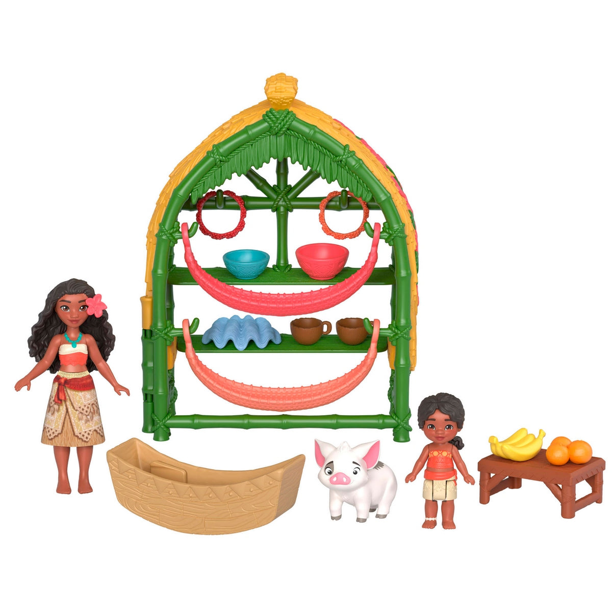 Moana 2 Set Hogar De Moana Y Simea Con Pua Y Accesorios