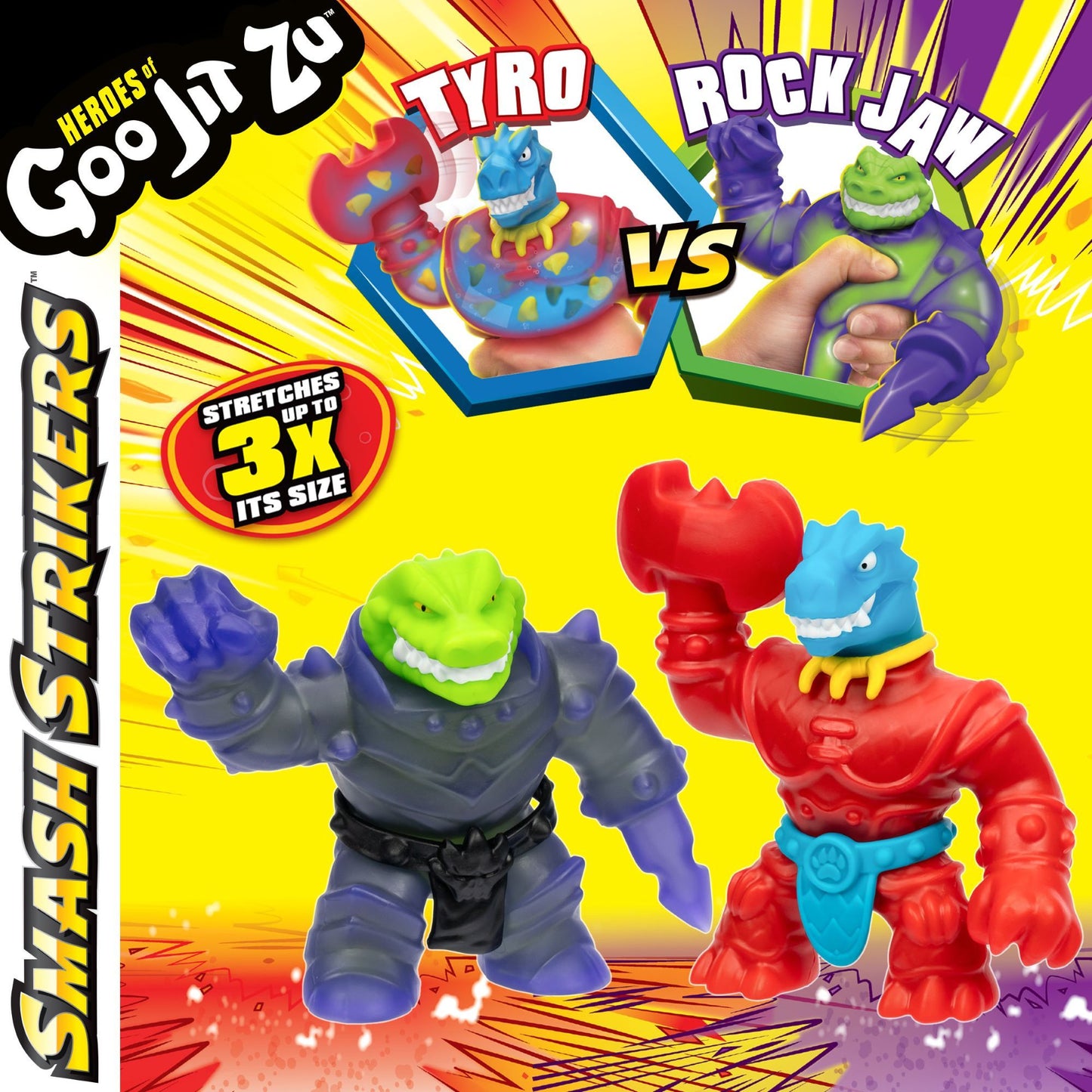 Heroes Of Goo Jit Zu Smash Tyro Vs Rock Jaw Pack