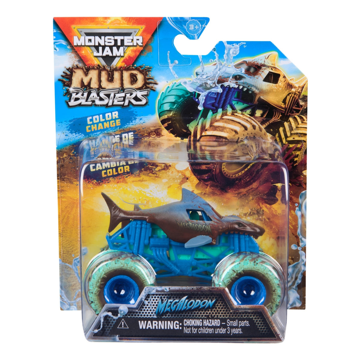Monster Jam Veh 1:64 Cambia Color - Megalodon