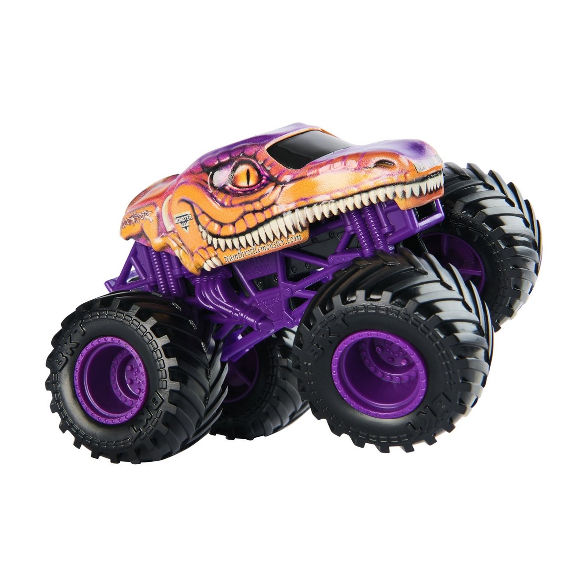Monster Jam Vehiculos 1:64 Pack 2 - Thunder Roarus V/S Velociraptor