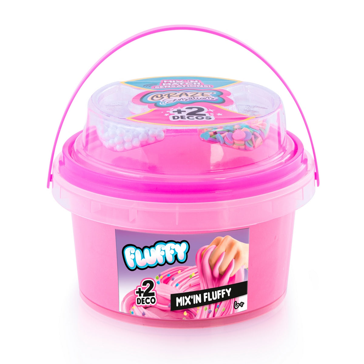 Balde Slime Texturas Deco Rosado