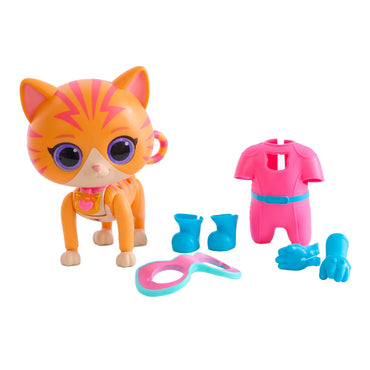 Super Kitties Cat Tastic 22 cm Figura Transformable Sonidos y Luces Ginny Gatástica
