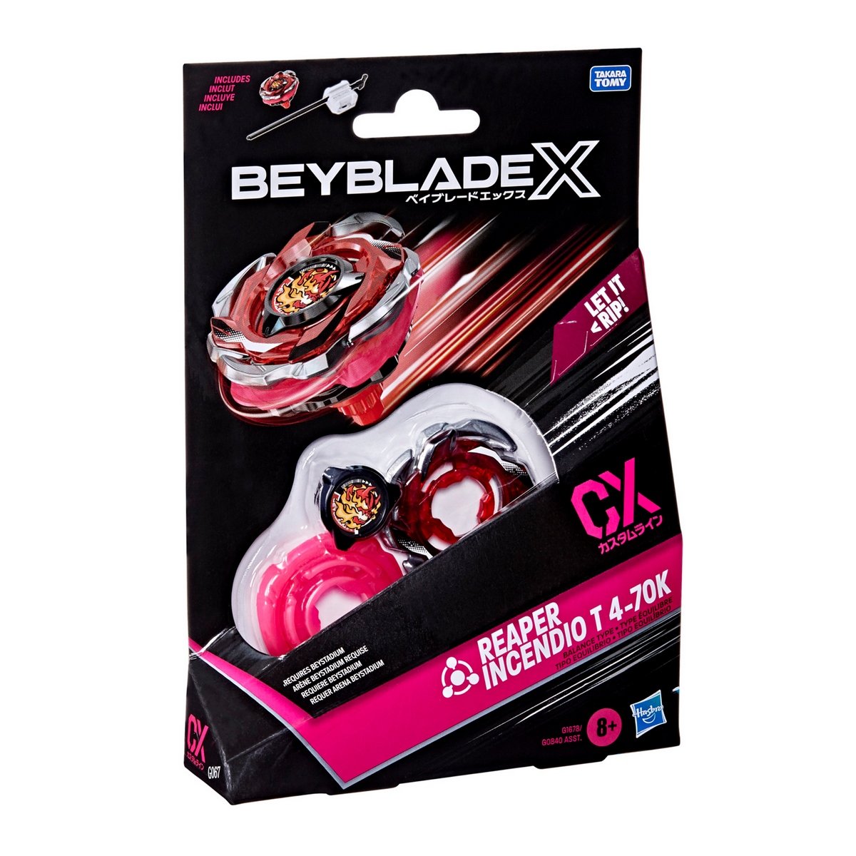 Trompo Beyblade X Surtido De Kits Iniciales Cx - Reaper Incendio