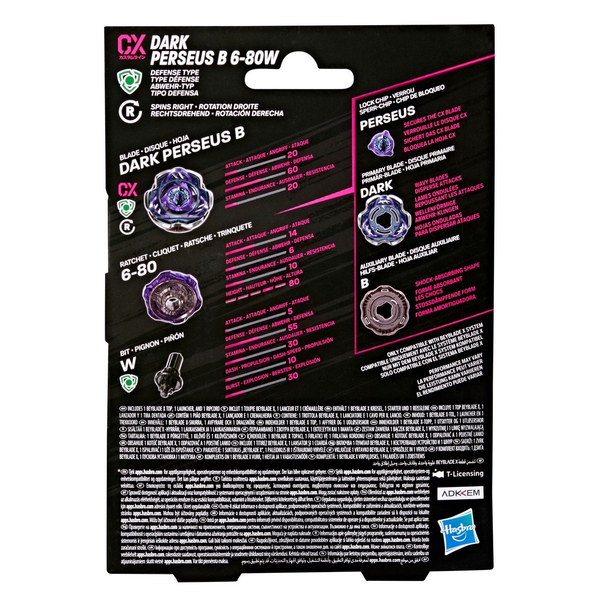 Trompo Beyblade X Surtido De Kits Iniciales Cx - Dark Perseus
