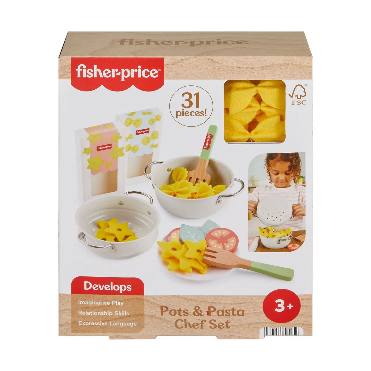 Fisher-Price Juguete Para Bebés Set De Cocina De Madera