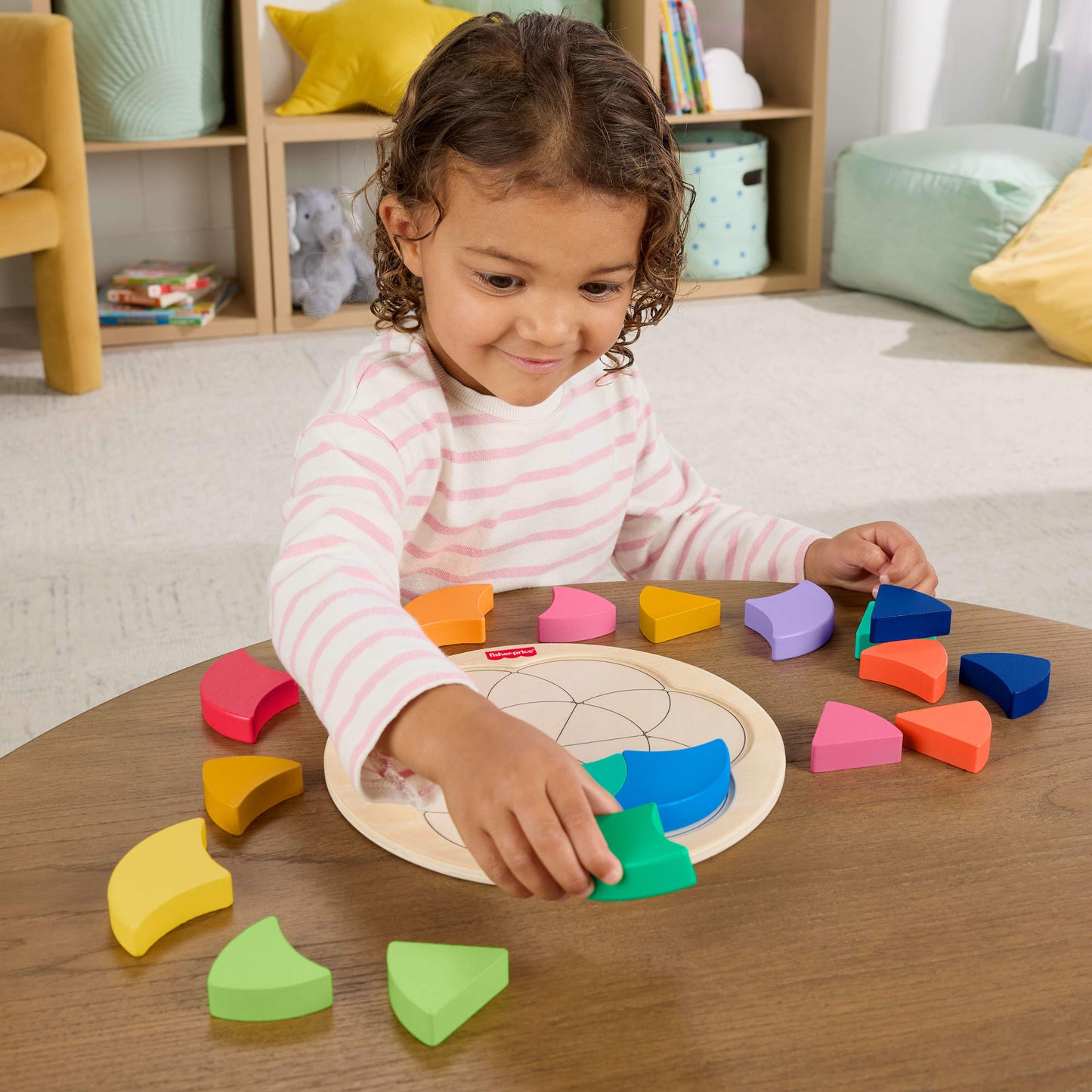 Fisher Price Juguete Rompecabezas Colorido de Madera