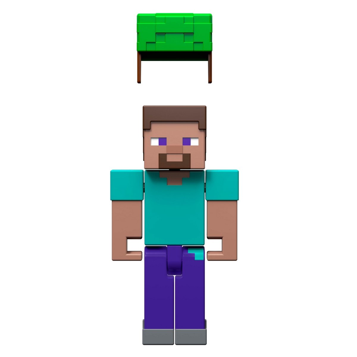 Minecraft Core Figura De 8Cm Con Crafting - Steve Bajo El Agua