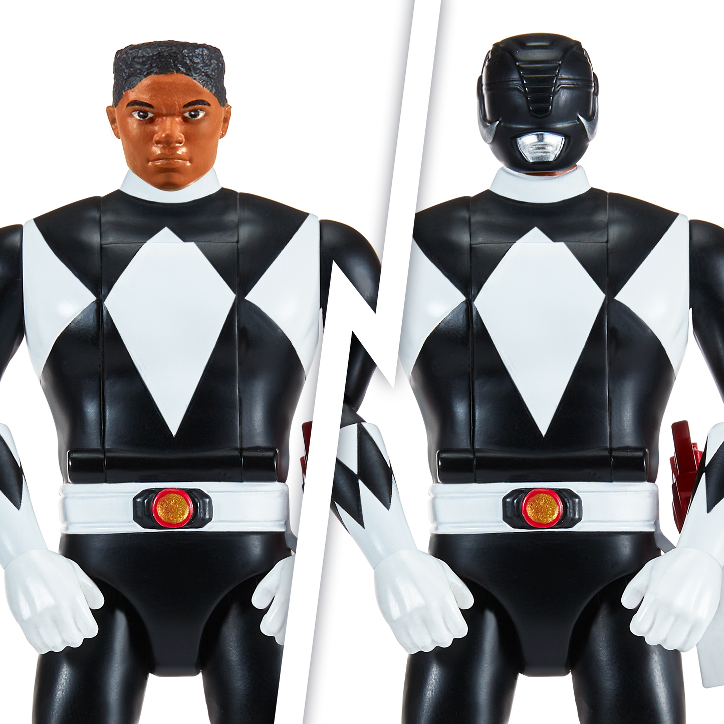 Power Rangers Figura Gira Cabeza Black Ranger