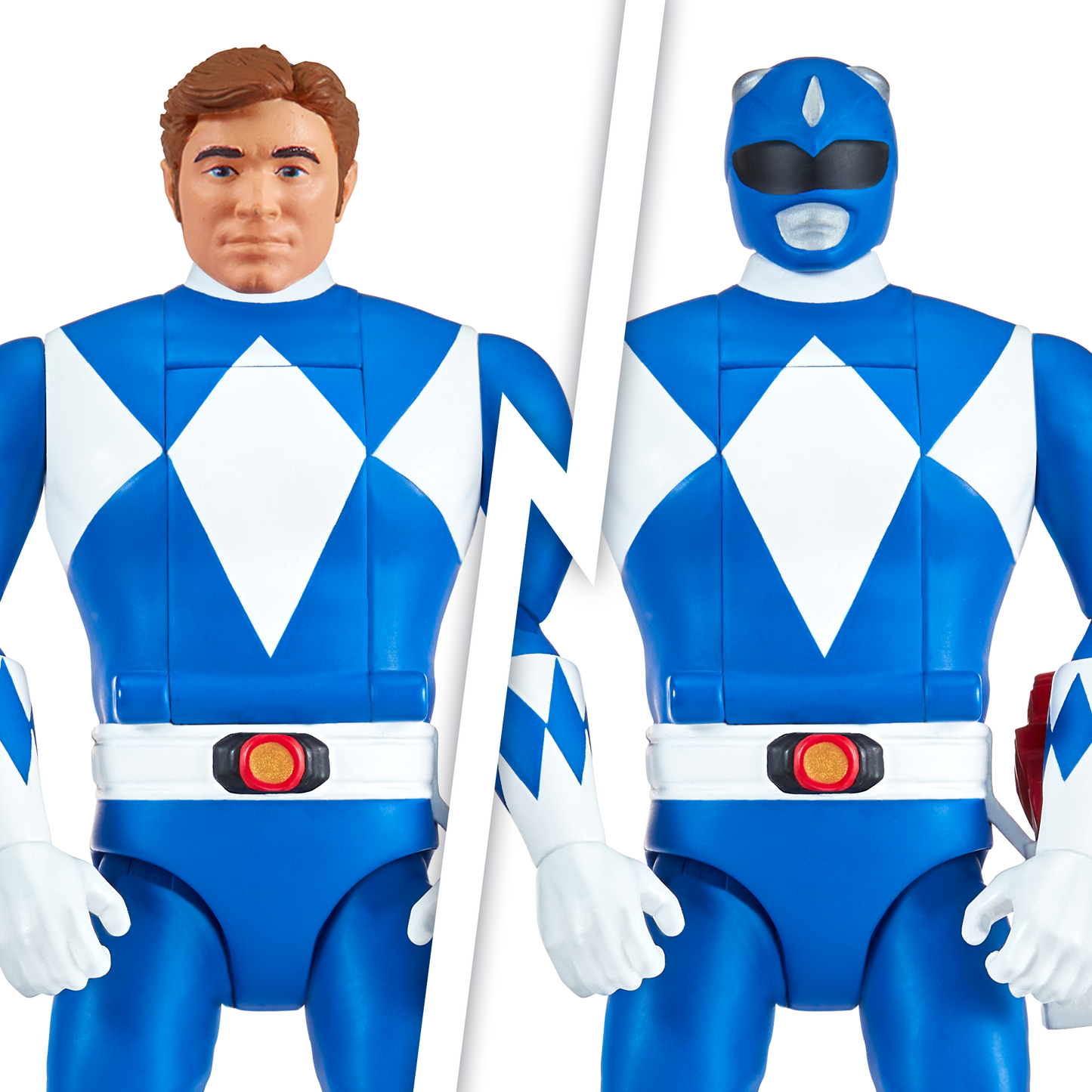 Power Rangers Figura Gira Cabeza Blue Ranger